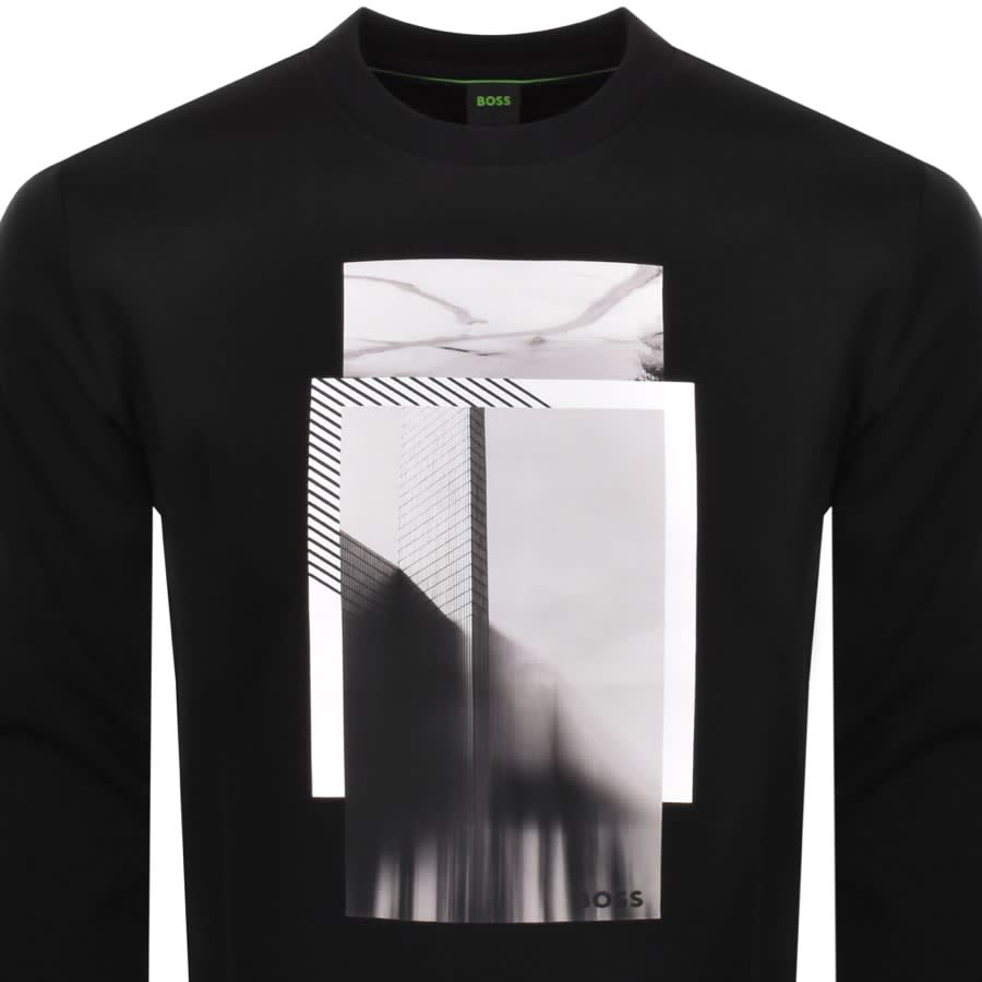 Hugo boss salbo sweatshirt black clearance